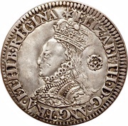 6 Pence - Elizabeth I Milled issue; Cross pattée obverse image