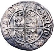 6 Pence - Elizabeth I 3rd and 4th issues; intermediate bust, United Kingdom, 1566-1573 reverse image