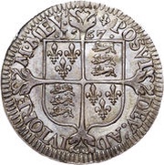 6 Pence - Elizabeth I Milled issue; Lis, United Kingdom, 1567-1568 reverse image