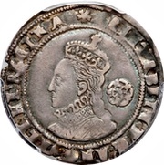 6 Pence - Elizabeth I 3rd and 4th issues; larger bust obverse image