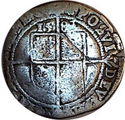 6 Pence - Elizabeth I 6th issue; 2nd type, United Kingdom, 1582-1589 reverse image