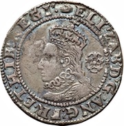 6 Pence - Elizabeth I 6th issue; 3rd type obverse image