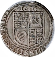 6 Pence - James I 1st issue; 1st bust, United Kingdom, 1603 reverse image