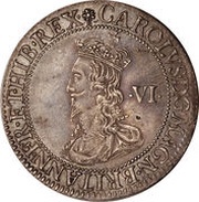 6 Pence - Charles I 1st milled Briot's issue obverse image