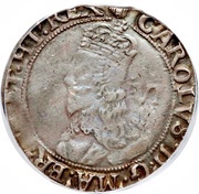 6 Pence - Charles I 5th bust; group E obverse image