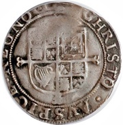 6 Pence - Charles I 5th bust; group E, United Kingdom, 1636-1640 reverse image