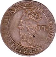 6 Pence - Charles I 2nd milled Briot's issue obverse image