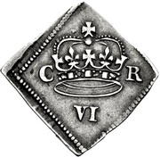 6 Pence - Charles I Newark siege coinage obverse image