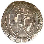 6 Pence - Commonwealth of England Anchor mintmark, United Kingdom, 1658-1660 reverse image