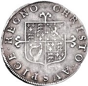 6 Pence - Charles II 1st hammered issue, United Kingdom, 1660-1662 reverse image
