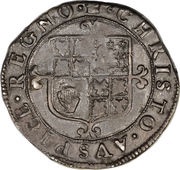 6 Pence - Charles II 3rd hammered issue, United Kingdom, 1660-1662 reverse image