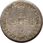 6 Pence - James II, United Kingdom, 1686-1688 reverse image