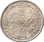 6 Pence - William and Mary, United Kingdom, 1693-1694 reverse image