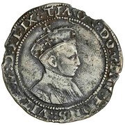 1 Shilling - Edward VI 2nd period; 1st issue obverse image