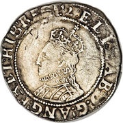 1 Shilling - Elizabeth I 7th issue obverse image