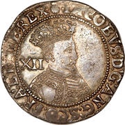 1 Shilling - James I 1st issue; 2nd bust obverse image