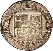 1 Shilling - James I 1st issue; 2nd bust, United Kingdom, 1603-1605 reverse image