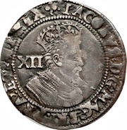 1 Shilling - James I 2nd issue; 5th bust obverse image