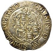 1 Shilling - Charles I Group C; 3rd bust, type 2a, United Kingdom, 1630-1632 reverse image