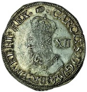 1 Shilling - Charles I Group D; 4th bust obverse image