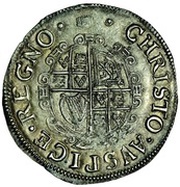 1 Shilling - Charles I Group D; 4th bust, United Kingdom, 1634-1638 reverse image