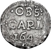 1 Shilling - Charles I Carlisle siege coinage, United Kingdom, 1645 reverse image