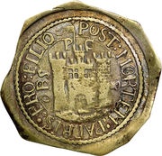 1 Shilling - Charles II Pontefract siege coinage, United Kingdom, 1648 reverse image