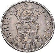 1 Shilling - Oliver Cromwell, United Kingdom, 1658 reverse image