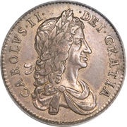 1 Shilling - Charles II 1st milled bust obverse image