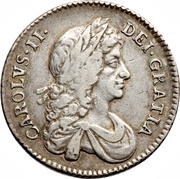 1 Shilling - Charles II 2nd milled bust obverse image
