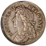 1 Shilling - James II obverse image