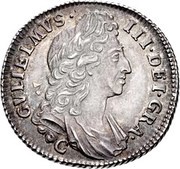 1 Shilling - William III 1st bust; Chester mint obverse image