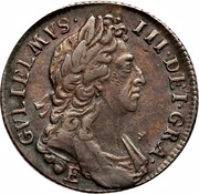 1 Shilling - William III 1st bust; Exeter mint obverse image