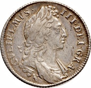 1 Shilling - William III 1st bust; Norwich mint obverse image