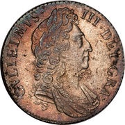 1 Shilling - William III 3rd bust obverse image