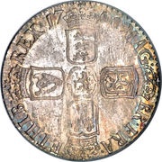 1 Shilling - William III 5th bust, United Kingdom, 1699-1701 reverse image