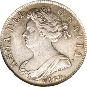 1 Shilling - Anne 1st bust obverse image