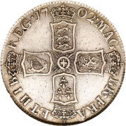 1 Shilling - Anne 1st bust, United Kingdom, 1702 reverse image