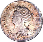 1 Shilling - Anne 2nd bust obverse image