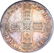 1 Shilling - Anne 2nd bust, United Kingdom, 1703-1705 reverse image