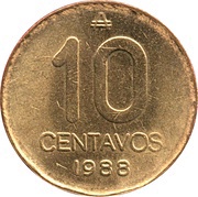 10 Centavos reverse image