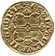 1 Half-florin - Edward III 3rd coinage; 1st period, United Kingdom, 1344 reverse image