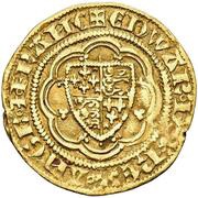 ¼ Noble - Edward III Pre-treaty period; class B obverse image