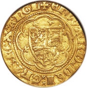 ¼ Noble - Edward III Treaty period; London mint obverse image
