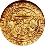 ¼ Noble - Edward III Treaty period; Calais mint obverse image