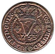5 Réis - José I Lisbon and Rio de Janeiro Mints obverse image