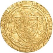 ¼ Noble - Edward III Treaty period; Calais mint obverse image