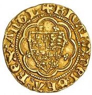 ¼ Noble - Richard II London mint; type IA obverse image