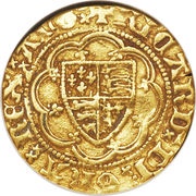 ¼ Noble - Richard II type IB obverse image