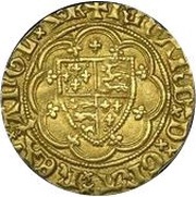 ¼ Noble - Richard II type IB obverse image